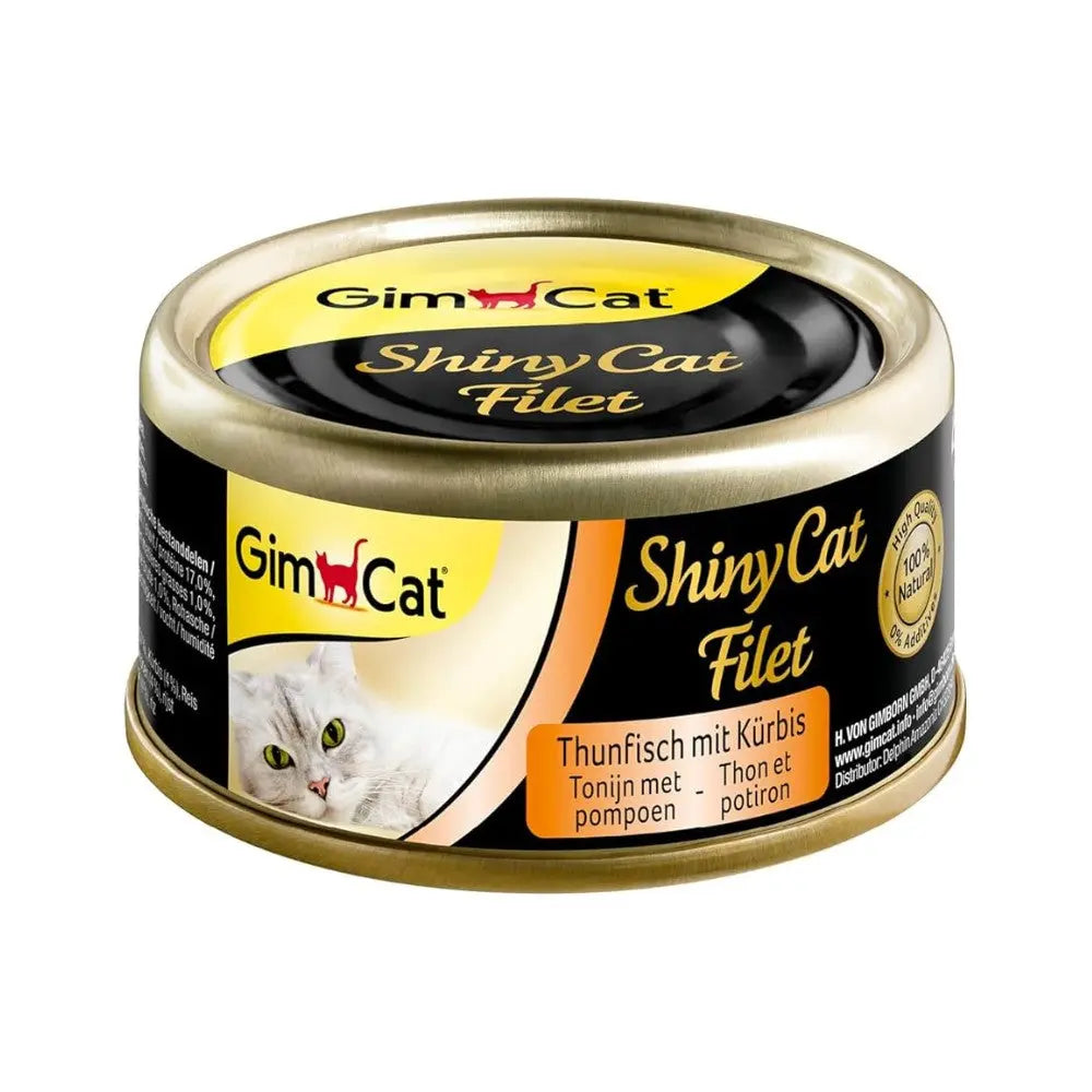 Gimcat Shiny Cat Filetes 70 g Lata Comida Húmeda para Gatos al mejor precio -Todoanimal.es