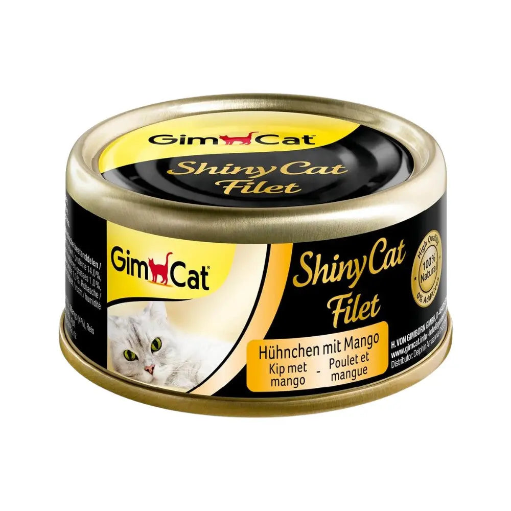 Gimcat Shiny Cat Filetes 70 g Lata Comida Húmeda para Gatos al mejor precio -Todoanimal.es