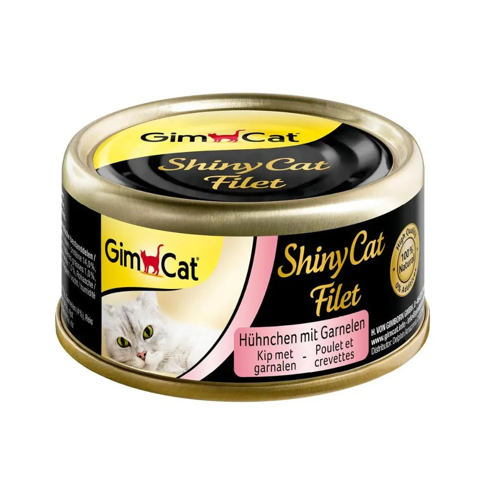 Gimcat Shiny Cat Filetes 70 g Lata Comida Húmeda para Gatos al mejor precio -Todoanimal.es