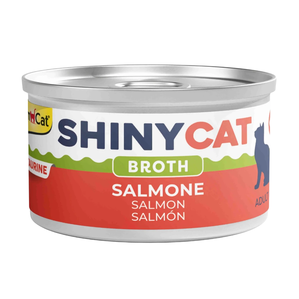 Gimcat Shinycat Caldo para Gatos 70 g en Lata al mejor precio -Todoanimal.es