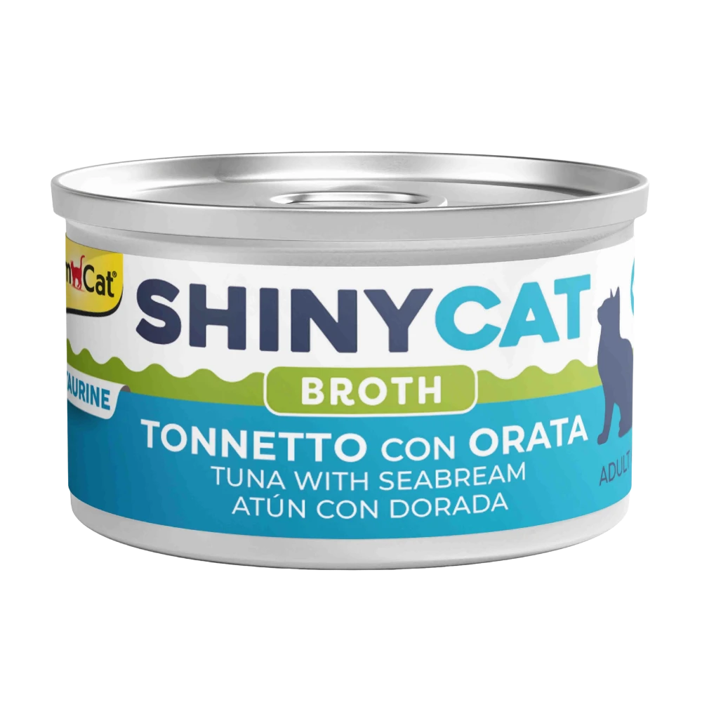 Gimcat Shinycat Caldo para Gatos 70 g en Lata al mejor precio -Todoanimal.es