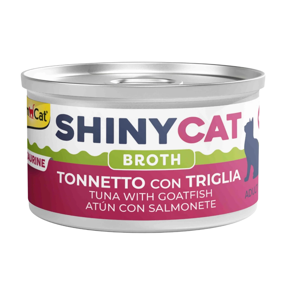 Gimcat Shinycat Caldo para Gatos 70 g en Lata al mejor precio -Todoanimal.es