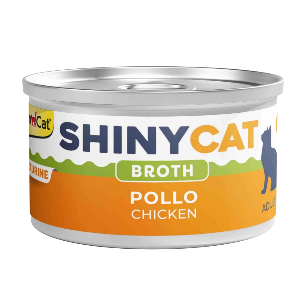 Gimcat Shinycat Caldo para Gatos 70 g en Lata al mejor precio -Todoanimal.es