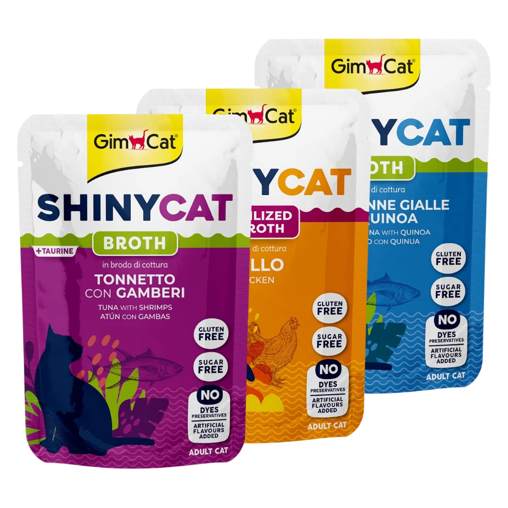 Gimcat Shinycat Caldo para Gatos 70 g en Sobre al mejor precio -Todoanimal.es
