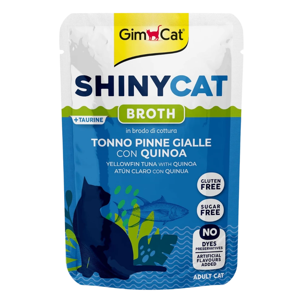 Gimcat Shinycat Caldo para Gatos 70 g en Sobre al mejor precio -Todoanimal.es