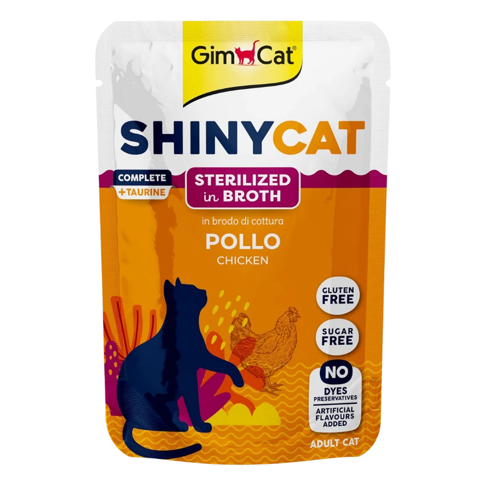 Gimcat Shinycat Caldo para Gatos 70 g en Sobre al mejor precio -Todoanimal.es