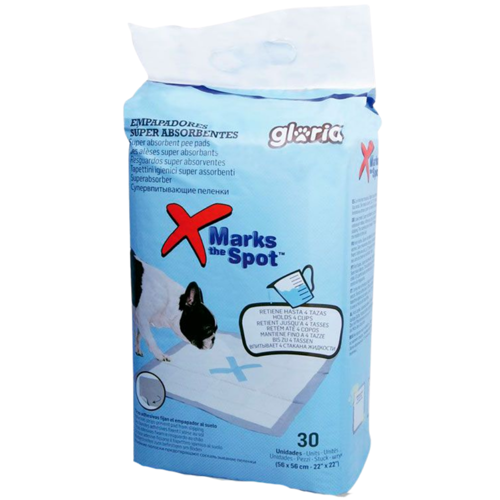 Gloria Empapador Súper Absorbentes 56x56 cm Pack 30 uds | Ideal para Cachorros o Perros Sénior al mejor precio -Todoanimal.es