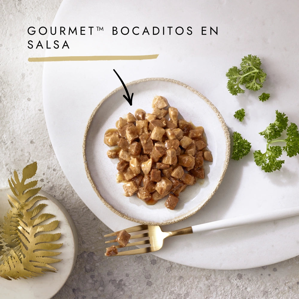 Gourmet Gold Bocaditos Pollo e Hígado 85 g Comida Húmeda para Gatos al mejor precio -Todoanimal.es