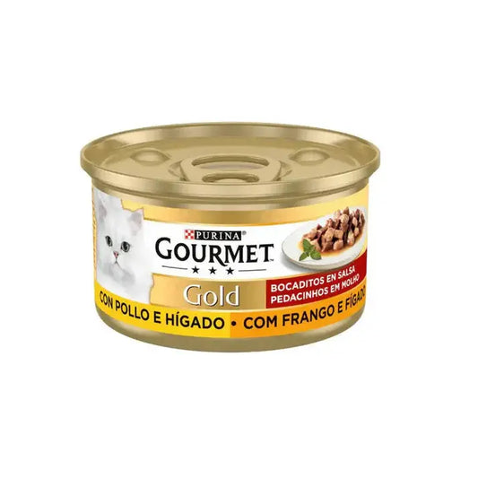 Gourmet Gold Bocaditos Pollo&Higado 85G Todoanimal.es