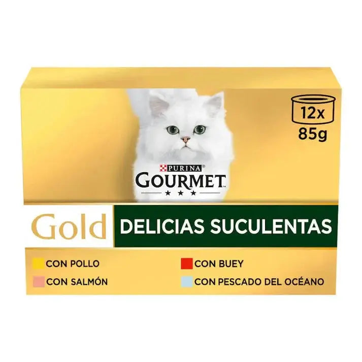 Gourmet Gold Delicias Surtido 85Gr Pack-12 Todoanimal.es