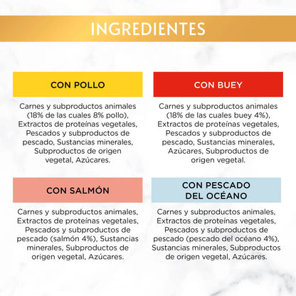 Gourmet Gold Delicias Surtido Pack 12x85 g al mejor precio -Todoanimal.es