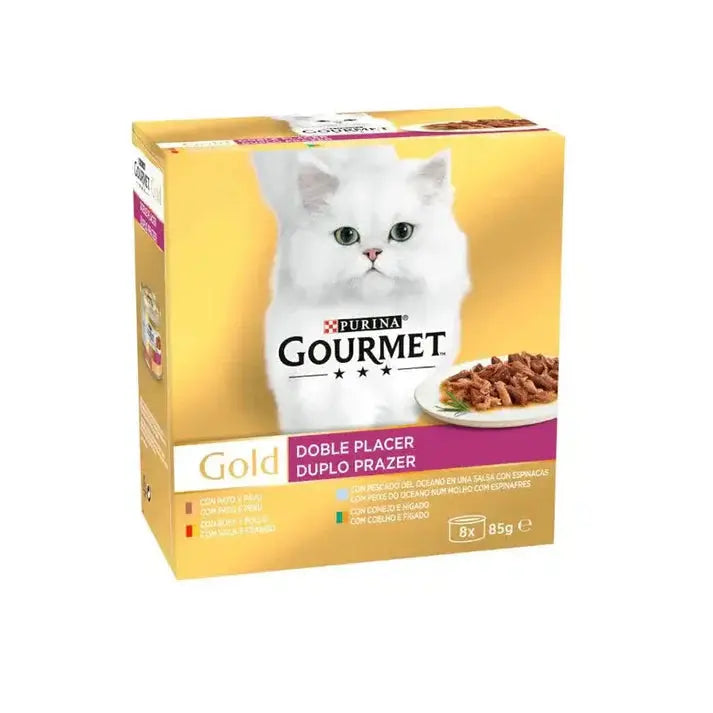 Gourmet Gold Doble Placer Pack Surtido Pack 8X85G Todoanimal.es