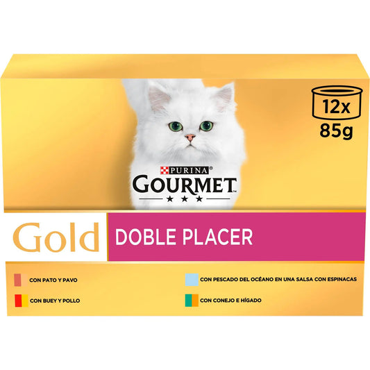 Gourmet Gold Doble Placer Surtido Pack 12X85 g al mejor precio -Todoanimal.es