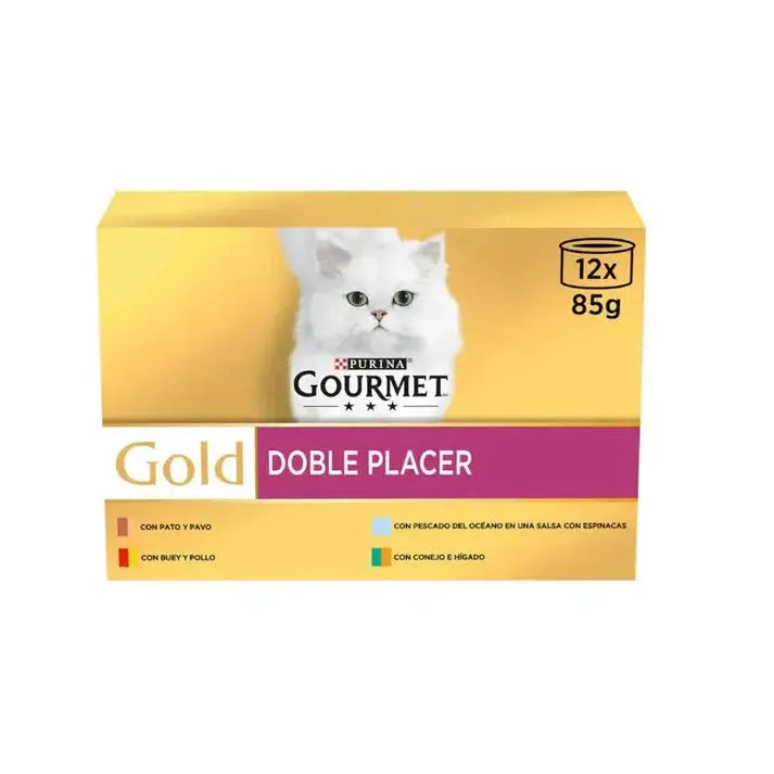 Gourmet Gold Doble Placer Surtido Pack 12X85G Todoanimal.es