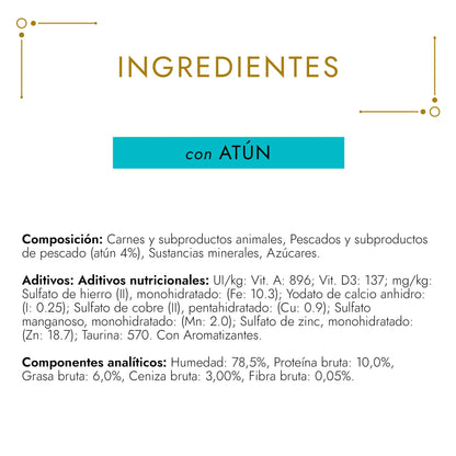 Gourmet Gold Fondant Atún 85 g al mejor precio -Todoanimal.es