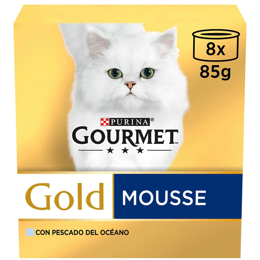 Gourmet Gold Mouse Pescado Oceánico Pack 8X85 g al mejor precio -Todoanimal.es