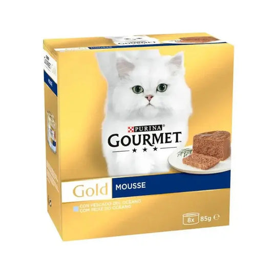 Gourmet Gold Mouse Pescado Oceánico Pack 8X85G Todoanimal.es