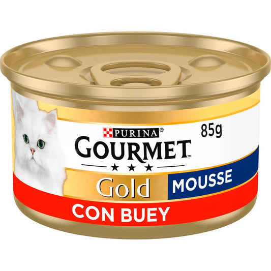 Gourmet Gold Mousse Buey 85 g al mejor precio -Todoanimal.es