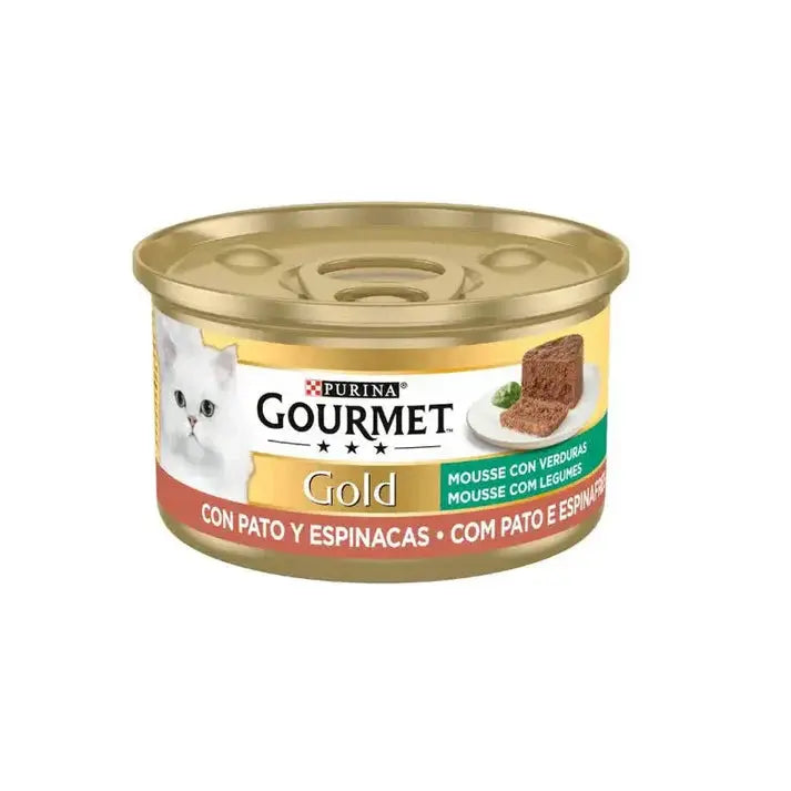 Gourmet Gold Mousse Pato&Espinaca 85G Todoanimal.es