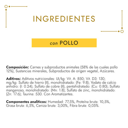Gourmet Gold Mousse Pollo 85 g al mejor precio -Todoanimal.es