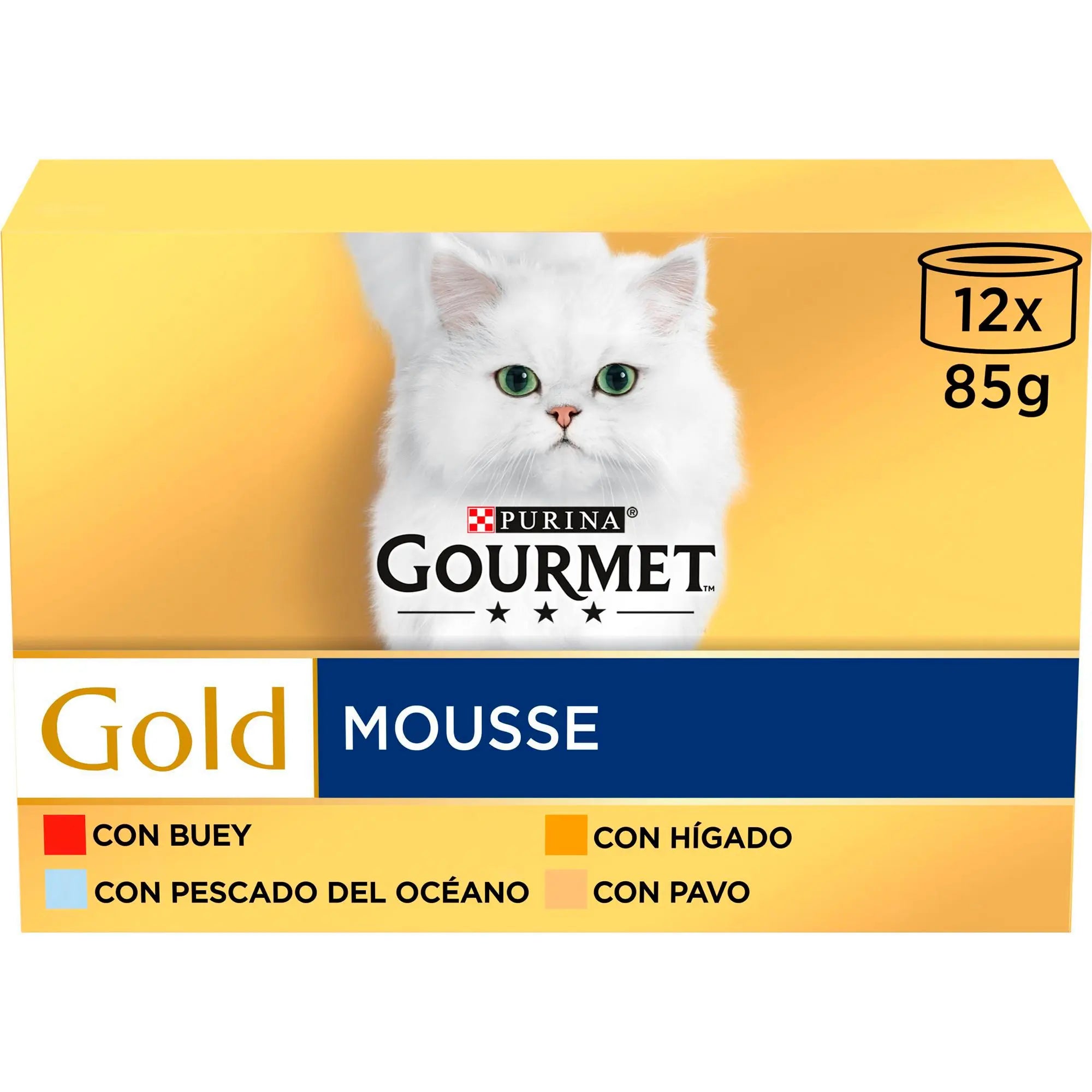 Gourmet Gold Mousse Surtido Pack 12X85 g al mejor precio -Todoanimal.es