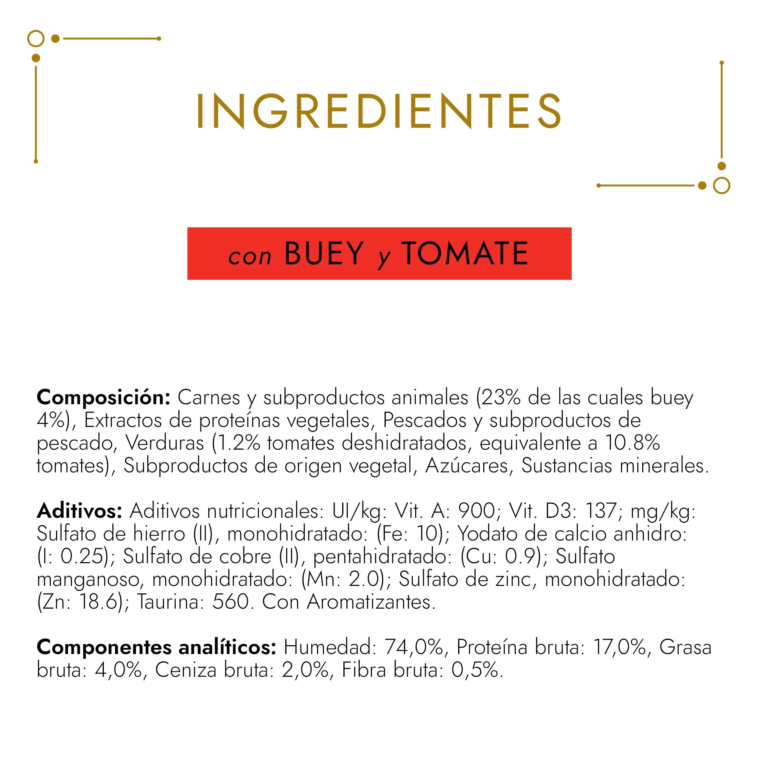 Gourmet Gold Tartalette Buey&Tomate 85 g al mejor precio -Todoanimal.es