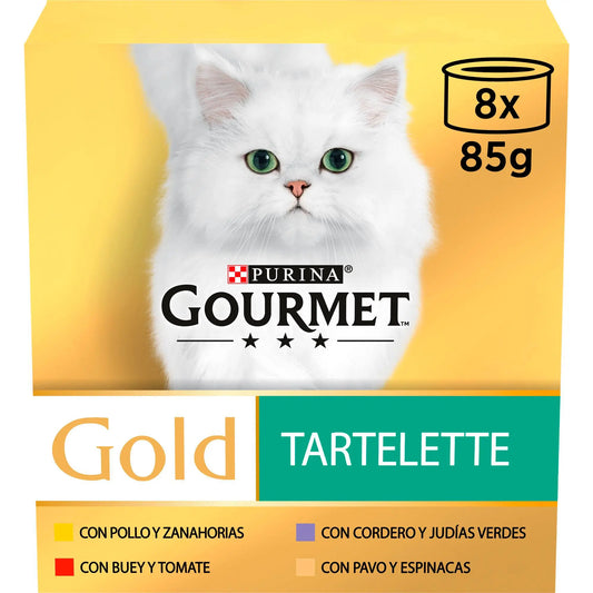 Gourmet Gold Tartallette Pack Surtido Pack 8x85 g al mejor precio -Todoanimal.es