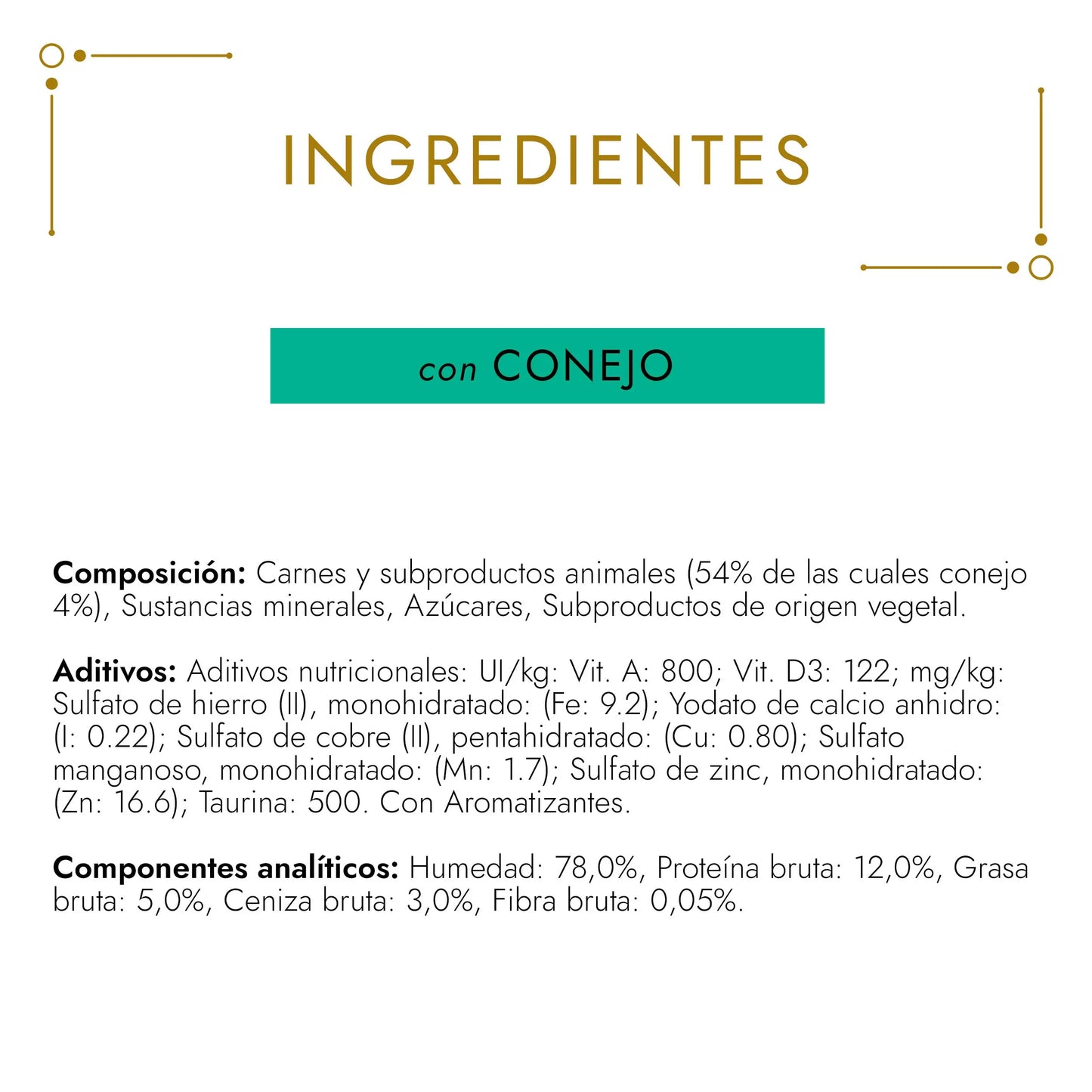 Gourmet Gold Terrine Conejo 85 g al mejor precio -Todoanimal.es