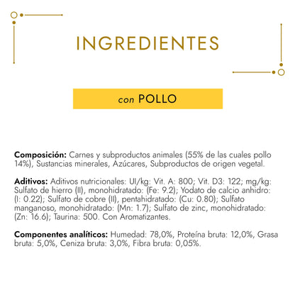 Gourmet Gold Terrine Pollo 85 g al mejor precio -Todoanimal.es