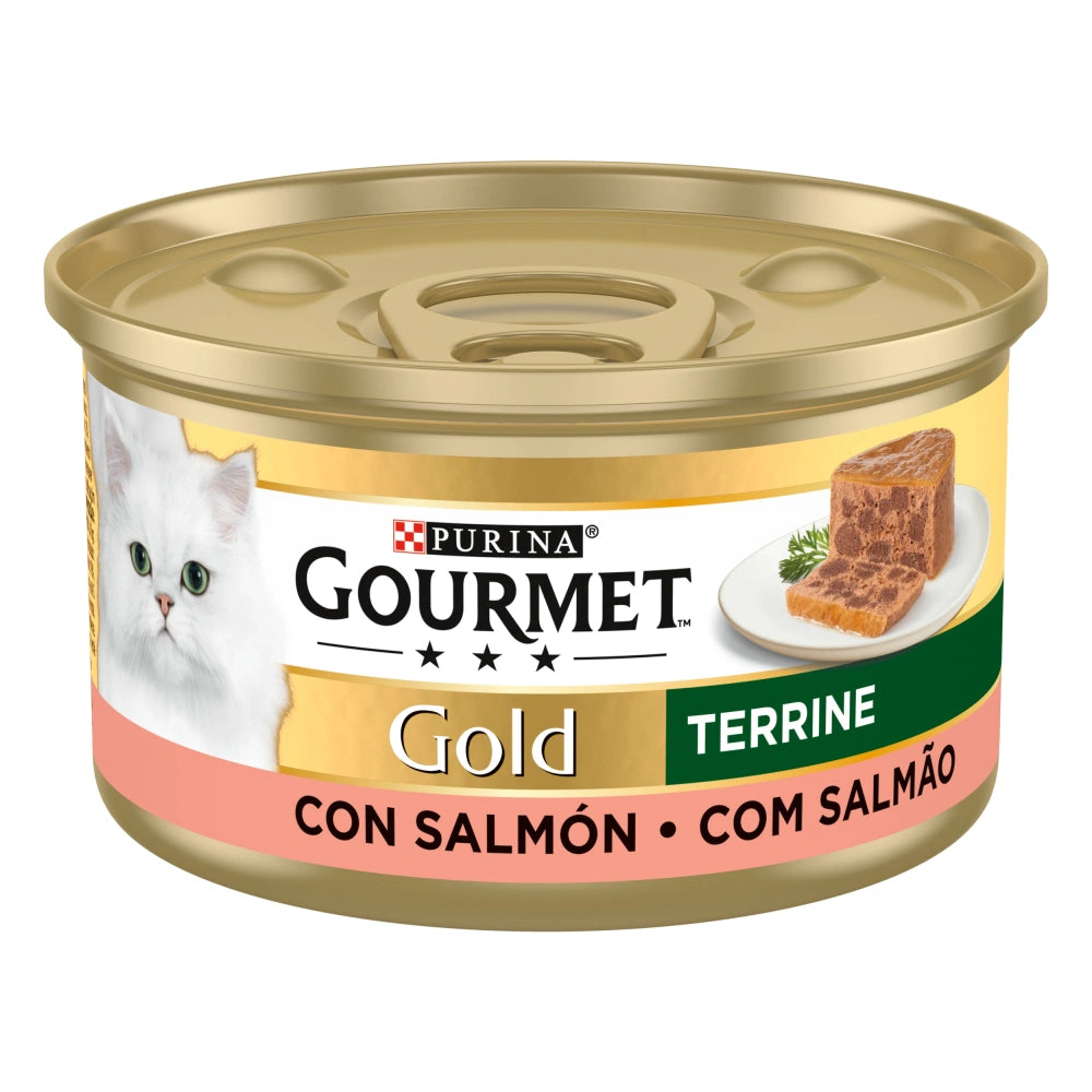 Gourmet Gold Terrine Salmón 85 g Comida Húmeda para Gatos al mejor precio -Todoanimal.es
