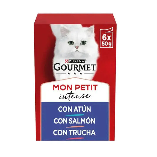 Gourmet Mon Petit Atún, Salmón&Trucha Pack 6X50G Todoanimal.es