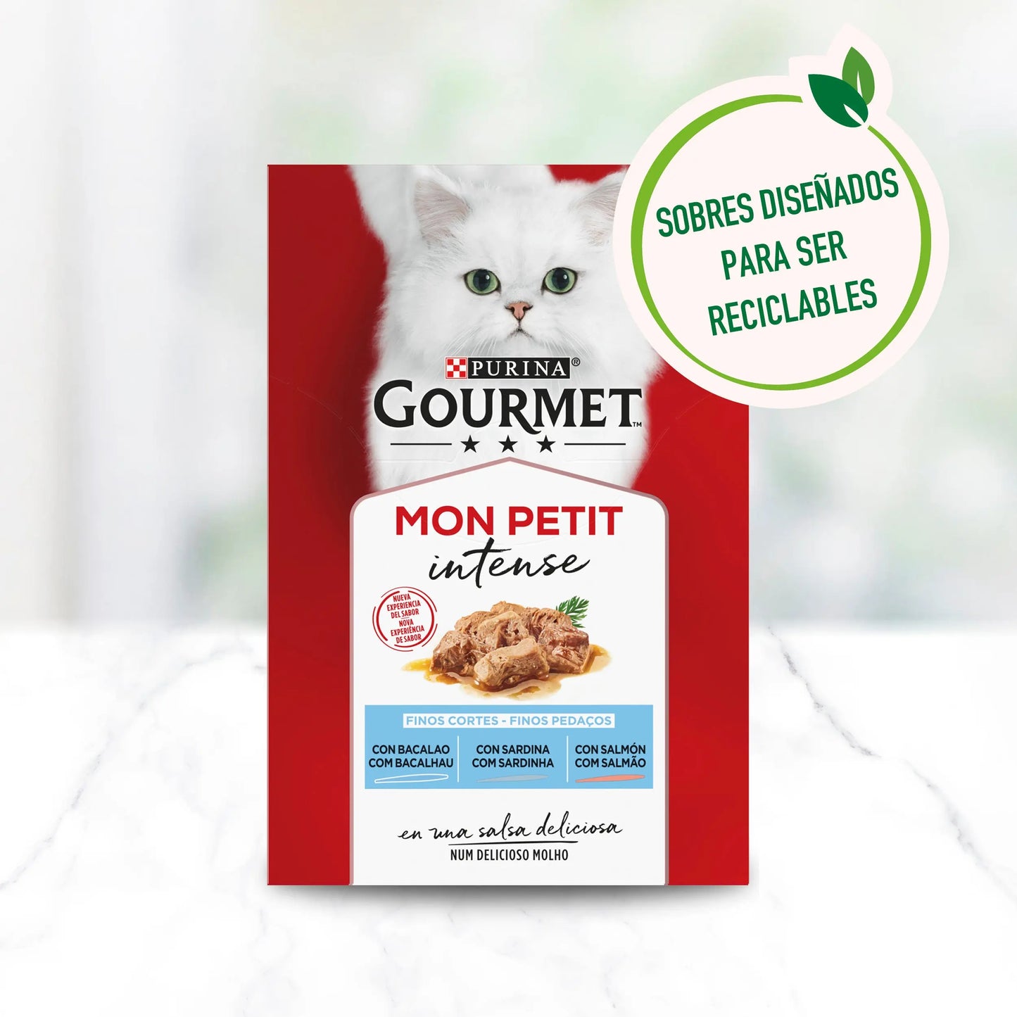 Gourmet Mon Petit Bacalao, Sardina&Salmón Pack 6X50 g al mejor precio -Todoanimal.es