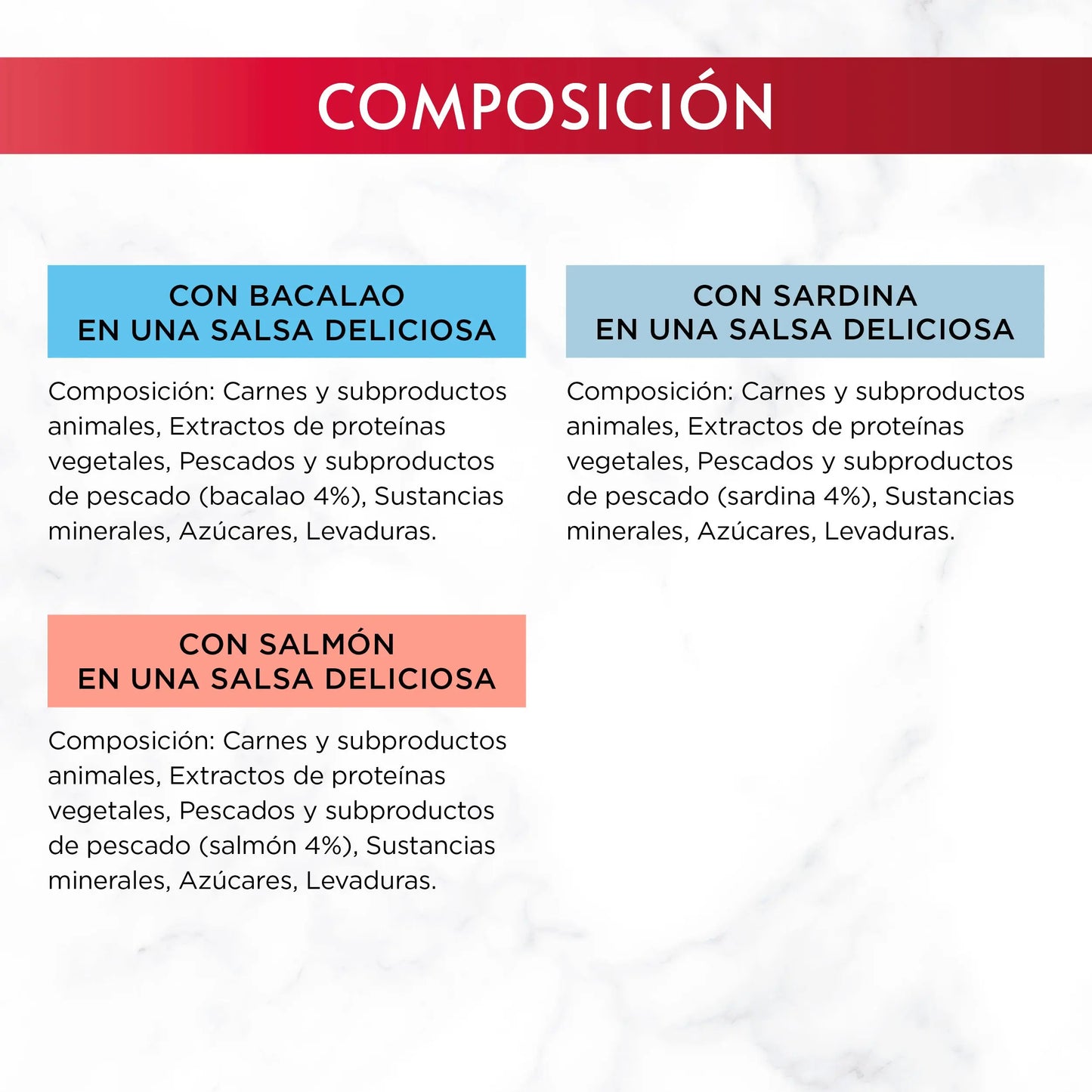 Gourmet Mon Petit Bacalao, Sardina&Salmón Pack 6X50 g al mejor precio -Todoanimal.es