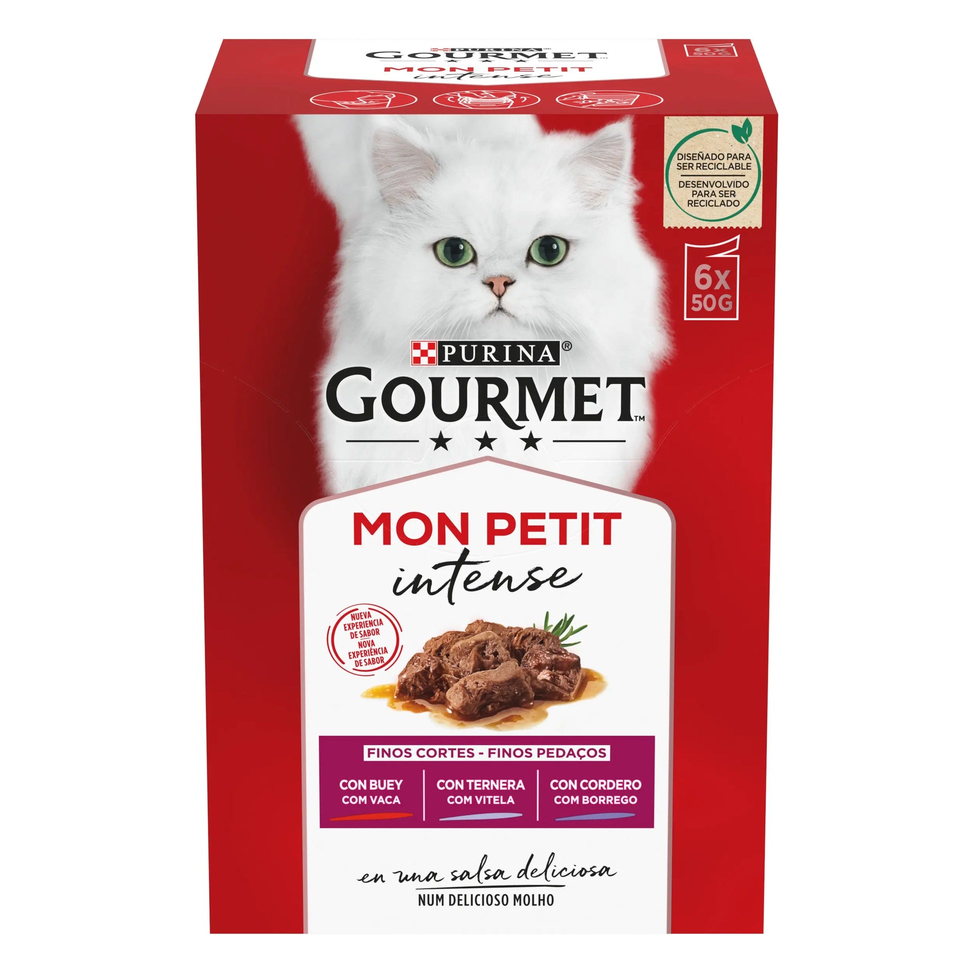 Gourmet Mon Petit Carnes Pack 6X50 g al mejor precio -Todoanimal.es