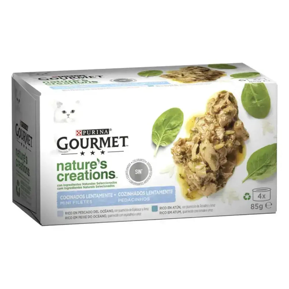 Gourmet Nature'S Creations Pescocen&Atún Pack 4X85 g al mejor precio -Todoanimal.es