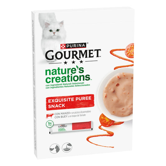 Gourmet Nature'S Creations Pure Buey&Tomate 5x10 g al mejor precio -Todoanimal.es