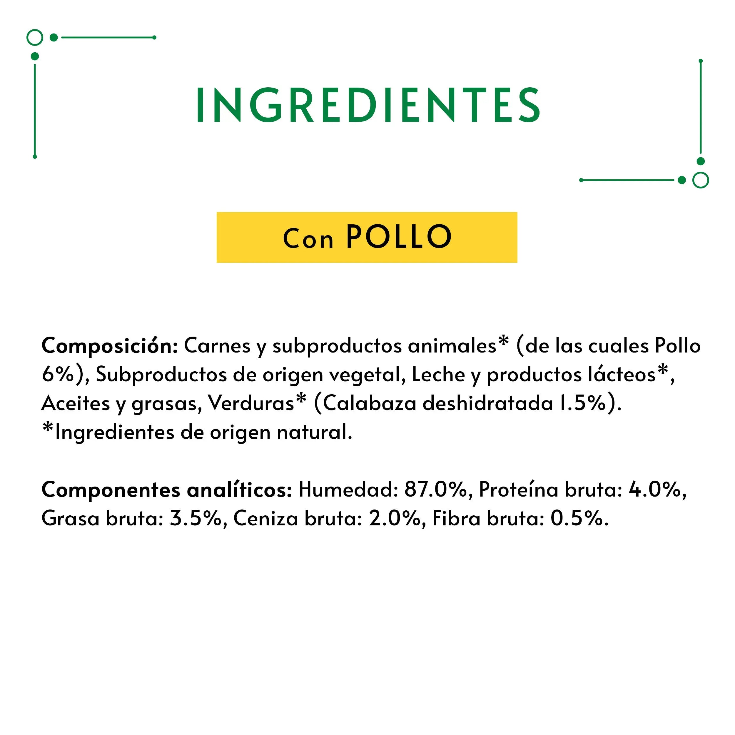 Gourmet Nature'S Creations Pure Pollo y Calabaza 5x10 g al mejor precio -Todoanimal.es