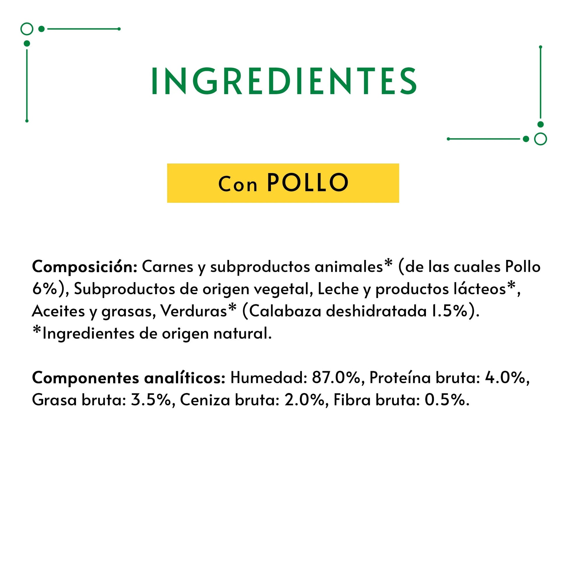 Gourmet Nature'S Creations Pure Pollo y Calabaza 5x10 g al mejor precio -Todoanimal.es