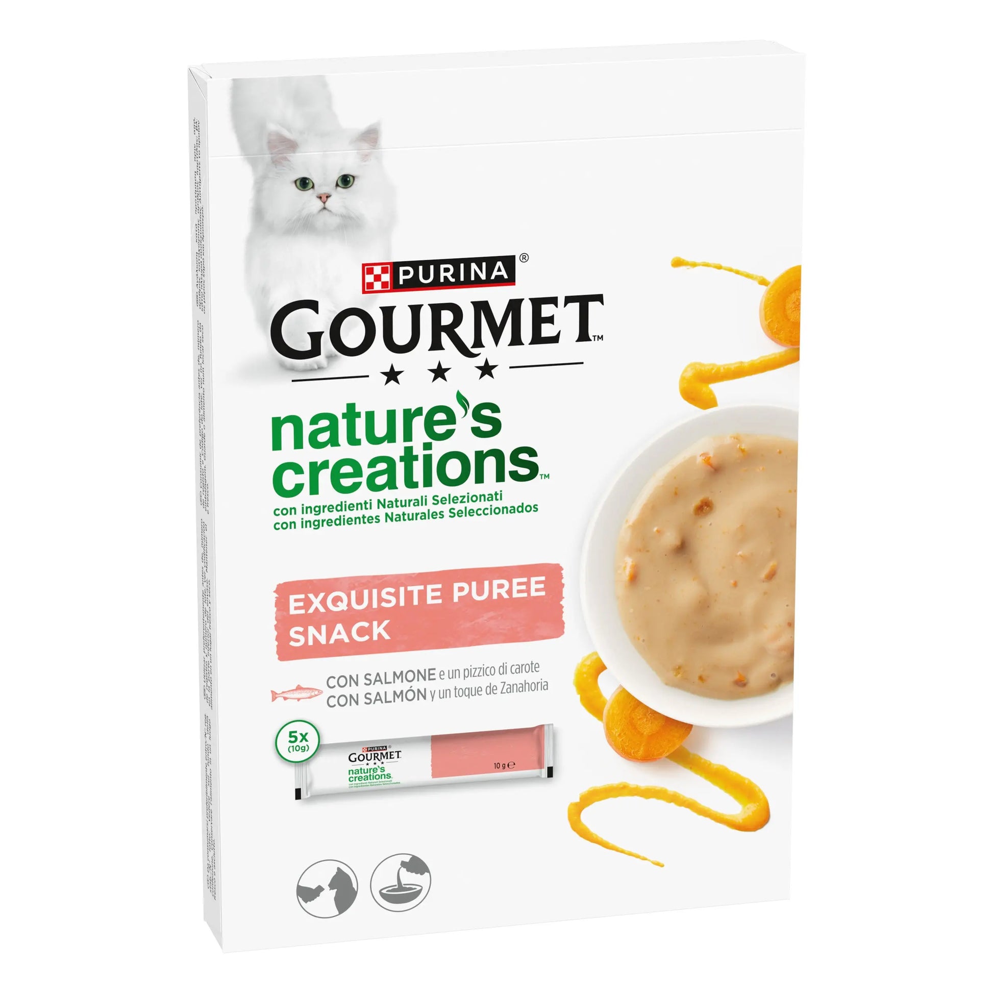 Gourmet Nature'S Creations Pure Salmón y Zanahoria 5x10 g al mejor precio -Todoanimal.es