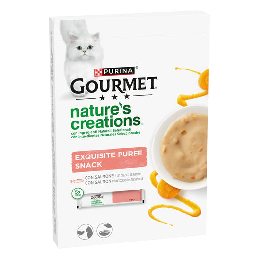 Gourmet Nature'S Creations Pure Salmón y Zanahoria 5x10 g al mejor precio -Todoanimal.es