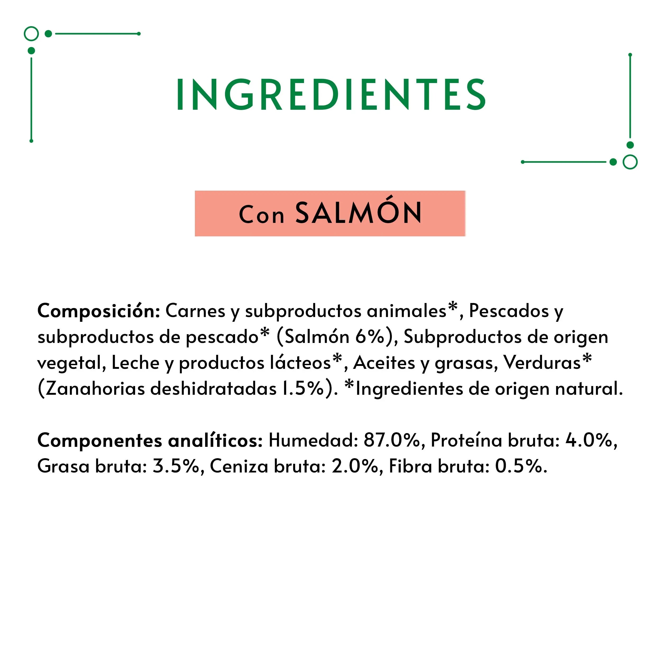 Gourmet Nature'S Creations Pure Salmón y Zanahoria 5x10 g al mejor precio -Todoanimal.es