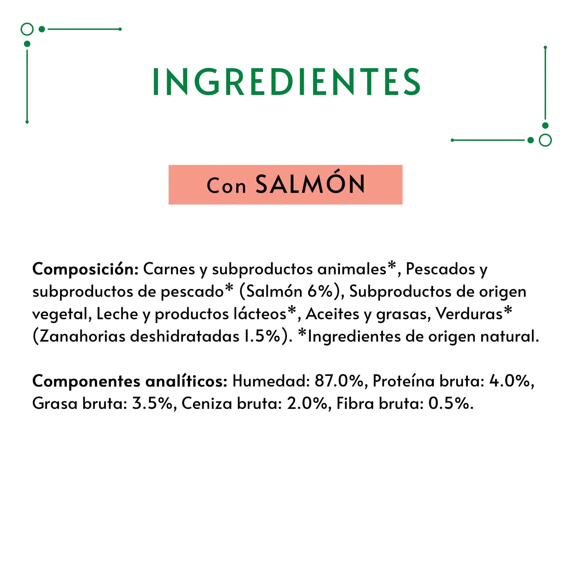 Gourmet Nature'S Creations Pure Salmón y Zanahoria 5x10 g al mejor precio -Todoanimal.es