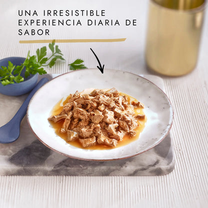 Gourmet Perle Delicias En Salsa Pollo Buey Pack 4x85 g al mejor precio -Todoanimal.es