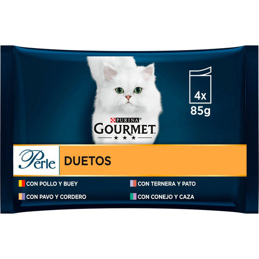 Gourmet Perle Duo En Salsa Pack 4X85 g al mejor precio -Todoanimal.es