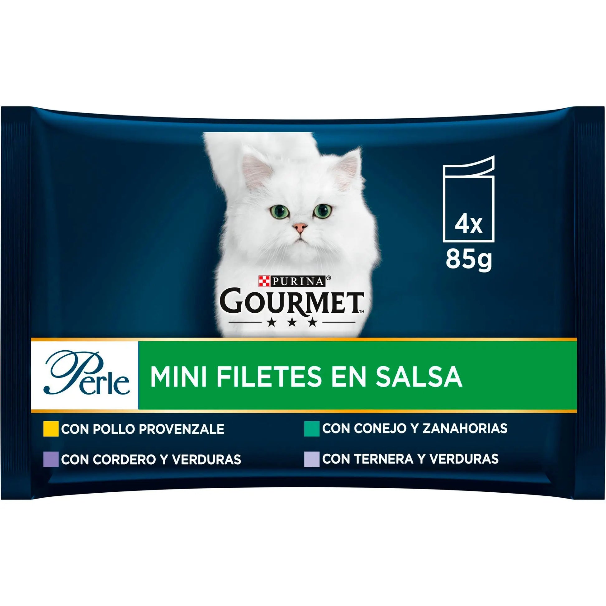 Gourmet Perle Filetes Salsa Verde Pack 4X85 g al mejor precio -Todoanimal.es
