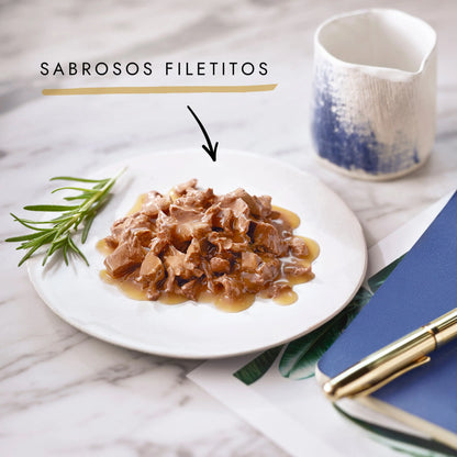Gourmet Perle Filetes Salsa Verde Pack 4X85 g al mejor precio -Todoanimal.es