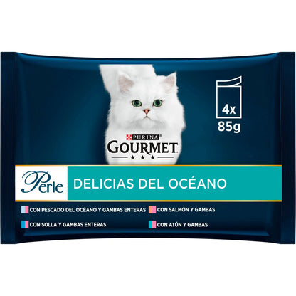 Gourmet Perle Pescado Oceánico Salsa Pack 4X85 g al mejor precio -Todoanimal.es