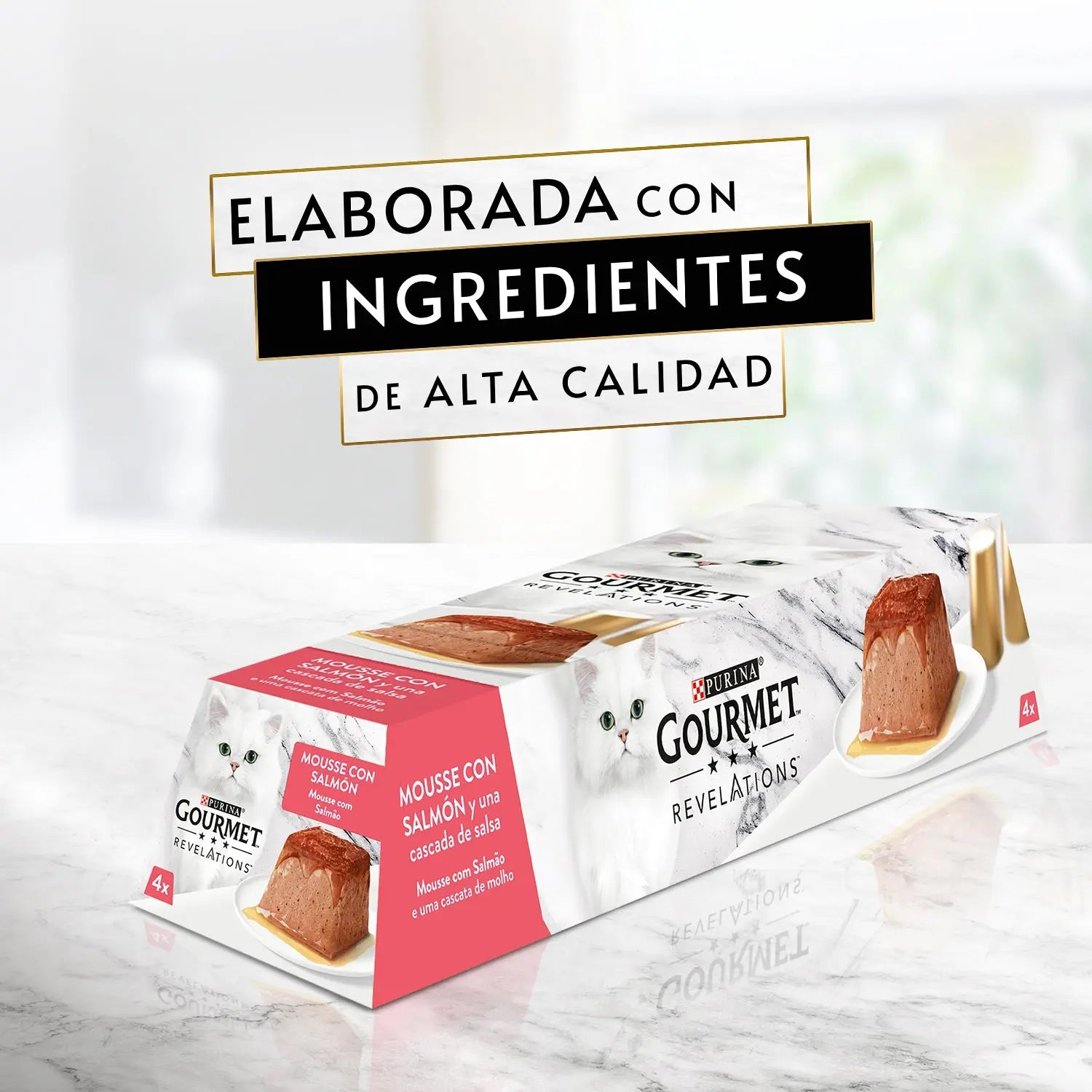 Gourmet Revelations Mousse Salmón y Atún Pack Ahorro 48x57 g al mejor precio -Todoanimal.es