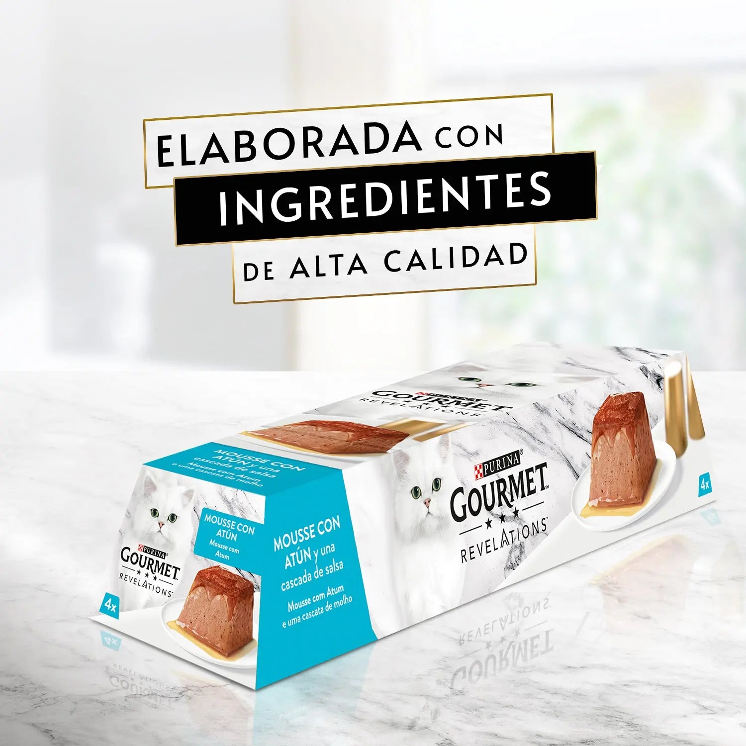 Gourmet Revelations Mousse Salmón y Atún Pack Ahorro 48x57 g al mejor precio -Todoanimal.es