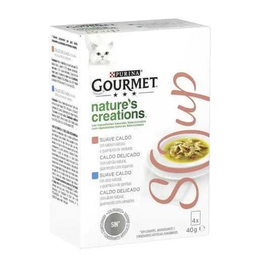 Gourmet Soup Salmón&Atún Pack4X40G Todoanimal.es